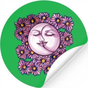 Discover Flower Moon Goddess Stickers