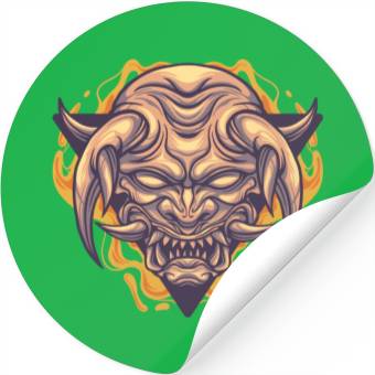 Discover horned devil Stickers