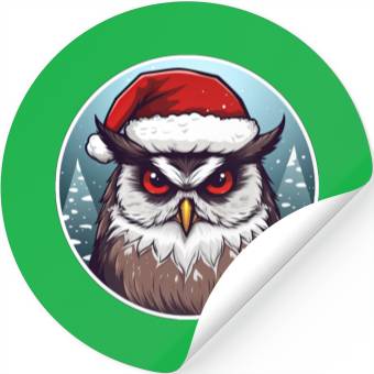 Discover Christmas owl Stickers