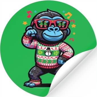 Discover Gorilla With Sunglasses Stickers