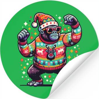 Discover Gorilla With Sunglasses Stickers