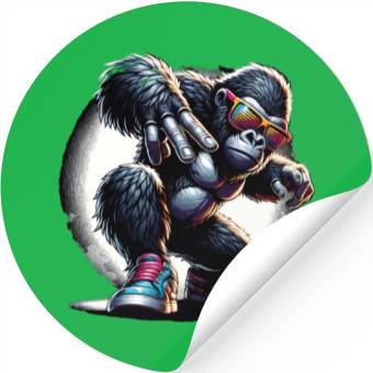 Discover Gorilla With Sunglasses Stickers