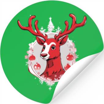 Discover Rudolf Reindeer Stickers