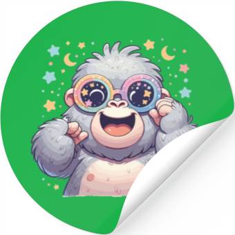 Discover Gorilla With Sunglasses Stickers