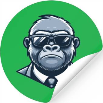 Discover Gorilla With Sunglasses Stickers