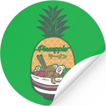 Discover Pineapple Ramen Stickers