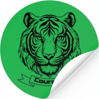 Discover The tiger courage Stickers