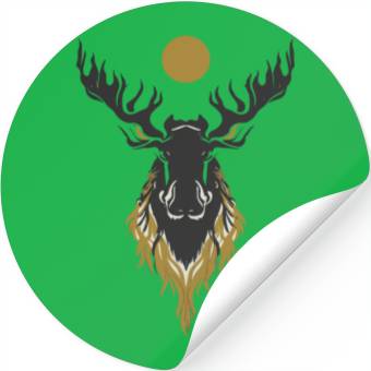 Discover Moose Design Stickers