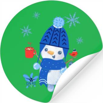 Discover Snowman Stickers