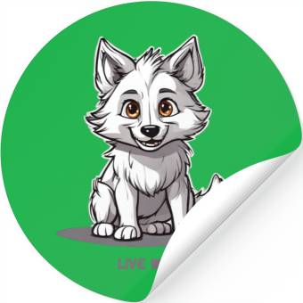 Discover White Wolf "Wild Live" Stickers