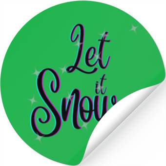 Discover let it snow Stickers