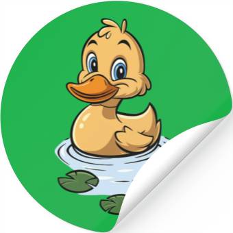 Discover cute duck Stickers