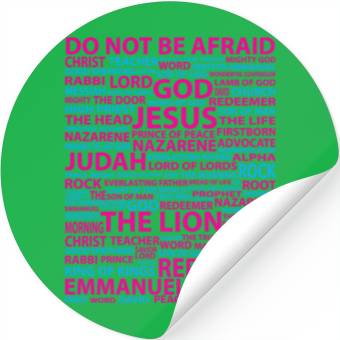 Discover Jesus: Heavenly Names Patchwork Stickers