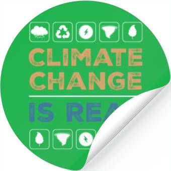 Discover Environment climate is real Stickers