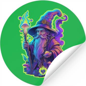 Discover wizard mushrooms Stickers