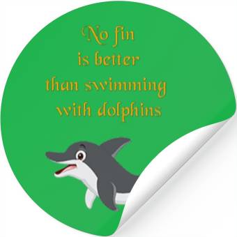 Discover Embrace the Waves with Dolphins Stickers