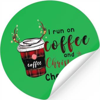 Discover Christmas coffee first Stickers