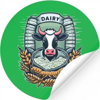 Discover Dairy cow Stickers