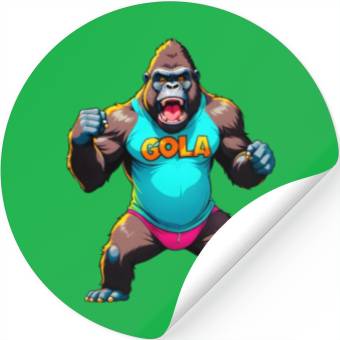 Discover Cartoonish Gorilla Stickers