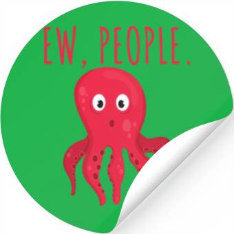 Discover Ew People Octopus Stickers