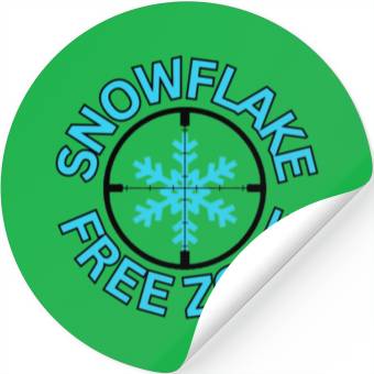 Discover SNOWFLAKE FREE ZONE Stickers