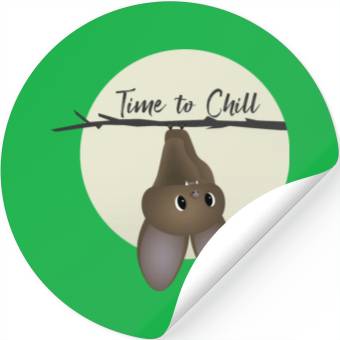 Discover Bat - Time to Chill Stickers