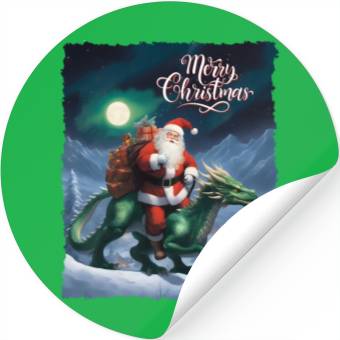 Discover GREEN DRAGON CHRISTMAS Stickers