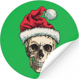 Discover Christmas skull Stickers