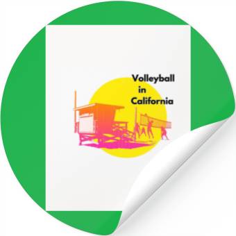 Discover Volleyball in California Stickers