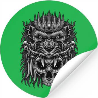 Discover skull king lion Stickers