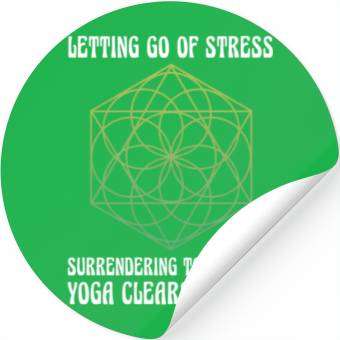 Discover Yoga Clears The Mind Stickers