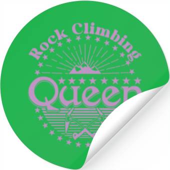 Discover Rock Climbing Queen Stickers