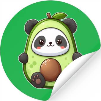 Discover Panda in avocado costume Stickers