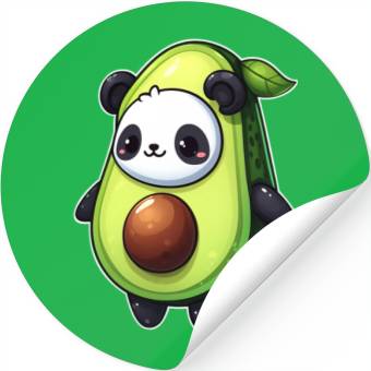 Discover Panda in avocado costume Stickers