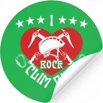 Discover I rock climbing Stickers