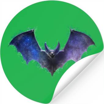 Discover Celestial Bat Gothic Space Galaxy Vampire Grunge A Stickers