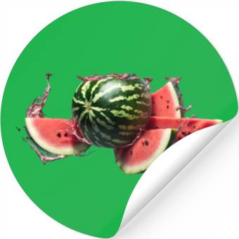 Discover A burst watermelon. Stickers