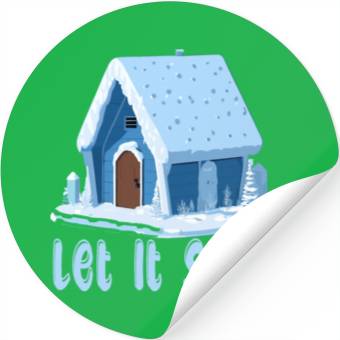 Discover Let It Snow Winter Stickers