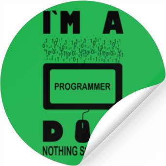 Discover I m a Programmer Dad Nothing Scares Me Stickers