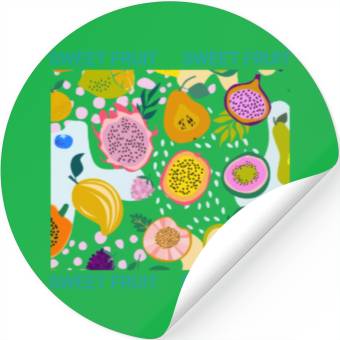 Discover Fruit pettern Stickers