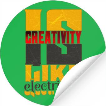 Discover Creative Electricity Hike Stickers