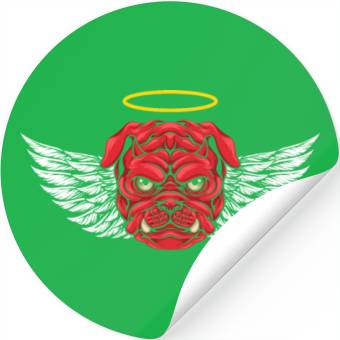 Discover Devil Pitbull Dog Stickers