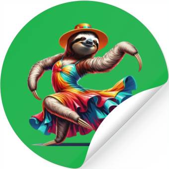 Discover Dancing Sloth Dance Dancing Dancer Stickers