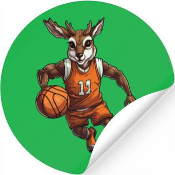 Discover Basketball deer Stickers