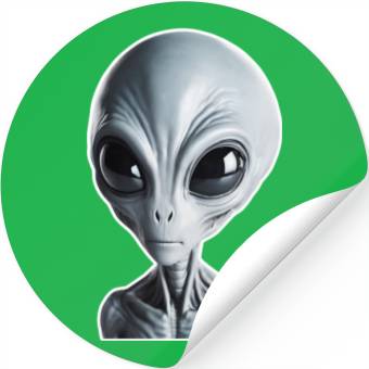 Discover Grey Alien Stickers