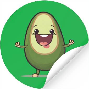 Discover Happy Avocado Stickers