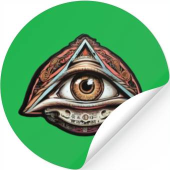 Discover Illuminati world society symbol Stickers