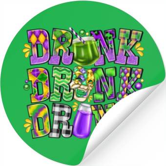 Discover Drink Drank Drunk Stickers