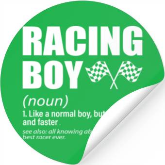 Discover Racing Boy Stickers