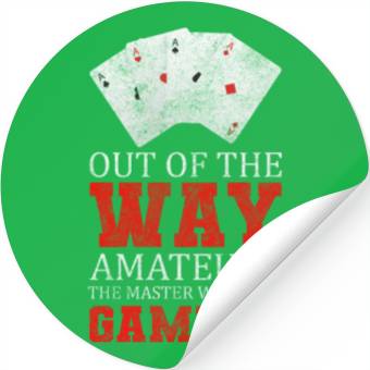 Discover Player Deck Poker Face Stickers